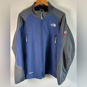 The North Face Summit Series Men’s Jacket SoftShell Blue Gray Windstopper Style